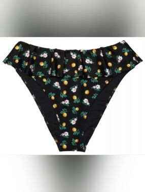 S L VS Swim Ruffle High Waist Cheeky Bikini Bottom Tropical Island Getaway